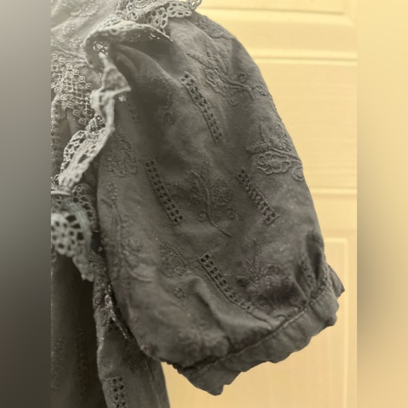 Zara Girls Black embroidered Blouse - Picture 6 of 13